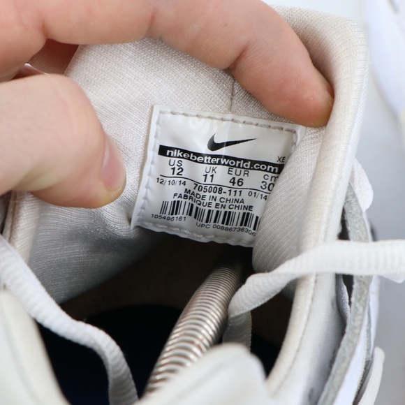 Nike Air Huarache Ostrich Triple White Sneakers main image 6